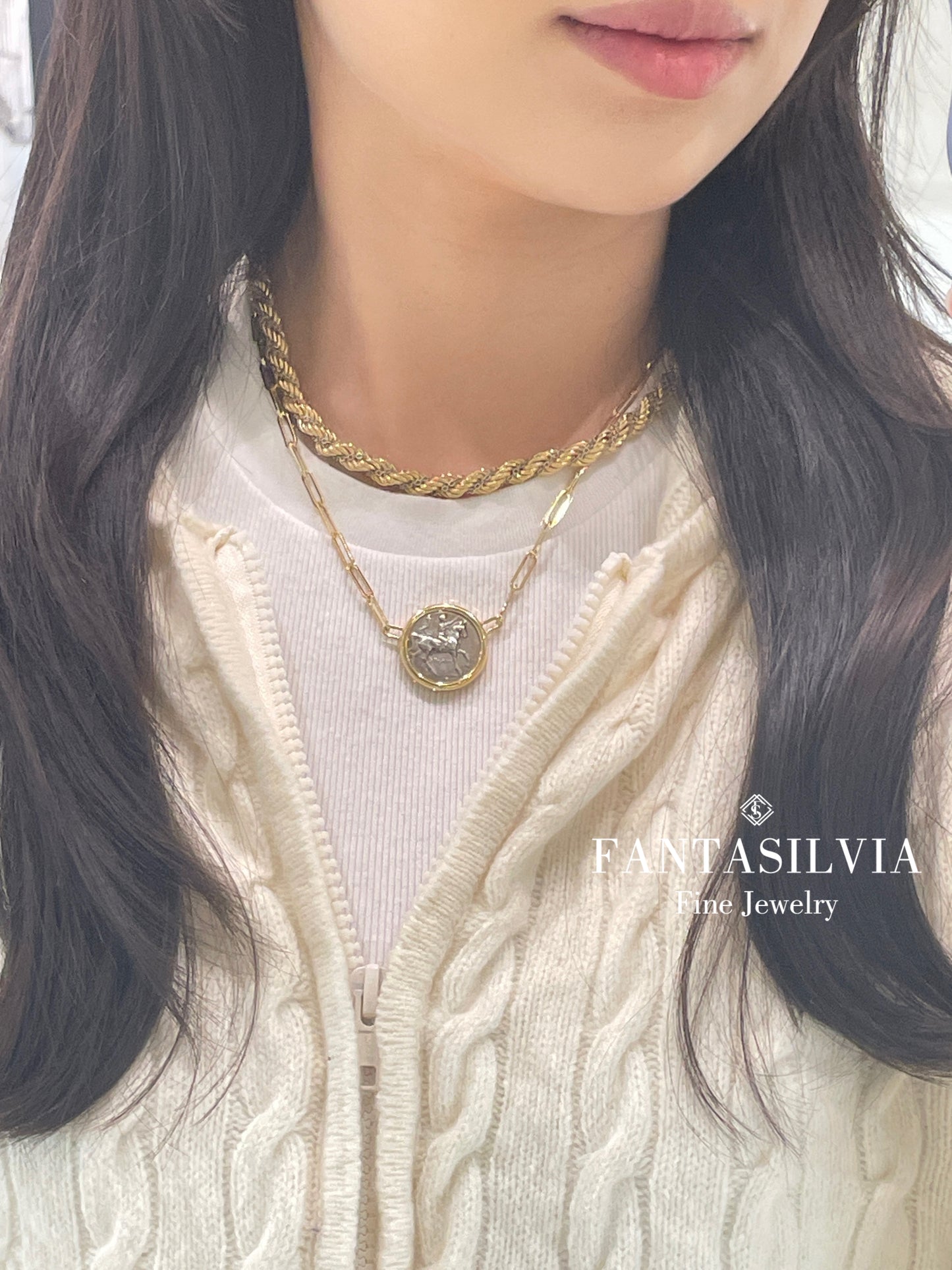 Horse Ancient Coin Pendant