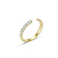 18K Diamond Open Ring Fantasilvia Jewelry