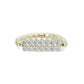 18K Japanese Stretch Natural Diamond Ring Fantasilvia Jewelry