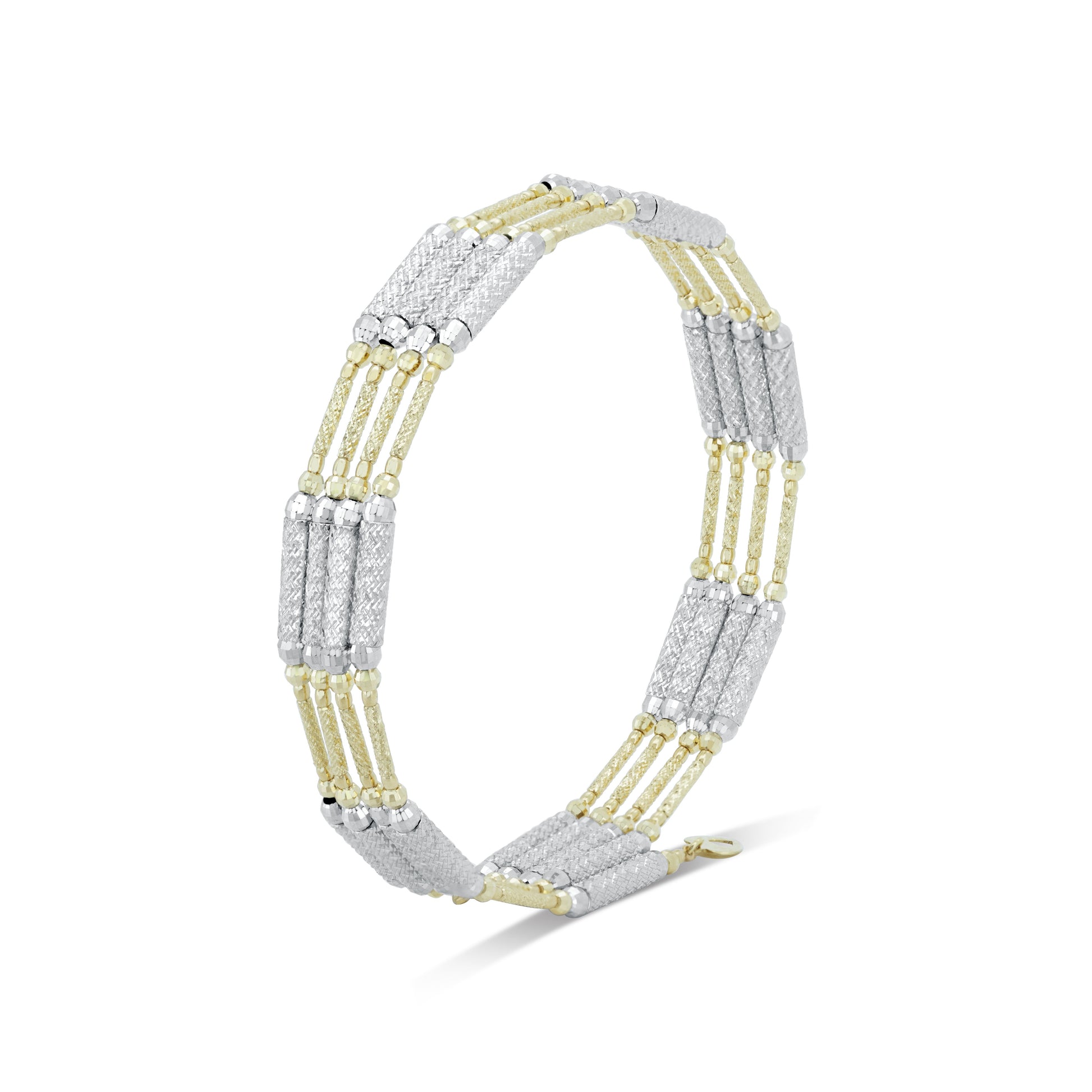 The Haruka Two-Tone Magnetic Necklace/Bangle Fantasilvia Jewelry