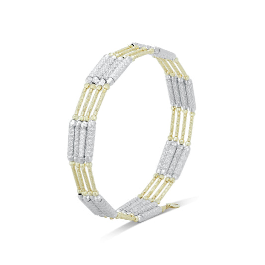 The Haruka Two-Tone Magnetic Necklace/Bangle