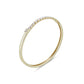 18K Half-Eternity Diamond Bangle Fantasilvia Jewelry