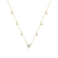 1.52ct Heart Diamond Station Necklace Fantasilvia Jewelry