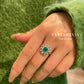 18K Emerald Sparkle Ring