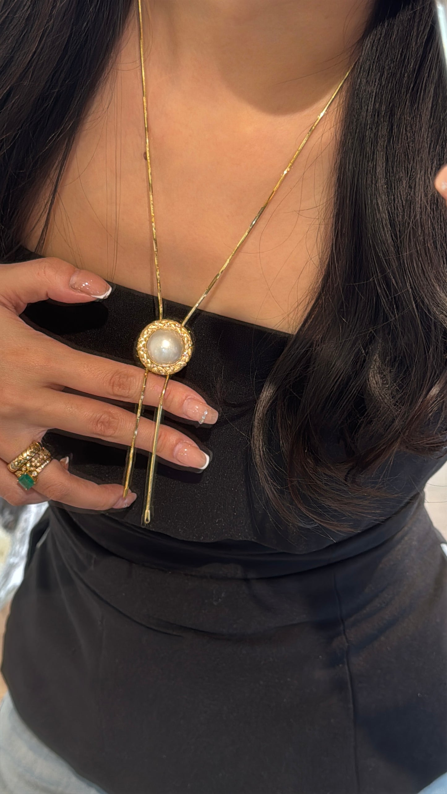 Pendentif en perle Mabe