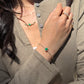 18K Emerald & Diamond Serenity Bangle Fantasilvia Jewelry