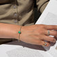 18K Emerald & Diamond Serenity Bangle Fantasilvia Jewelry
