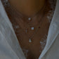 18k Diamond Solitaire Necklace Fantasilvia Jewelry