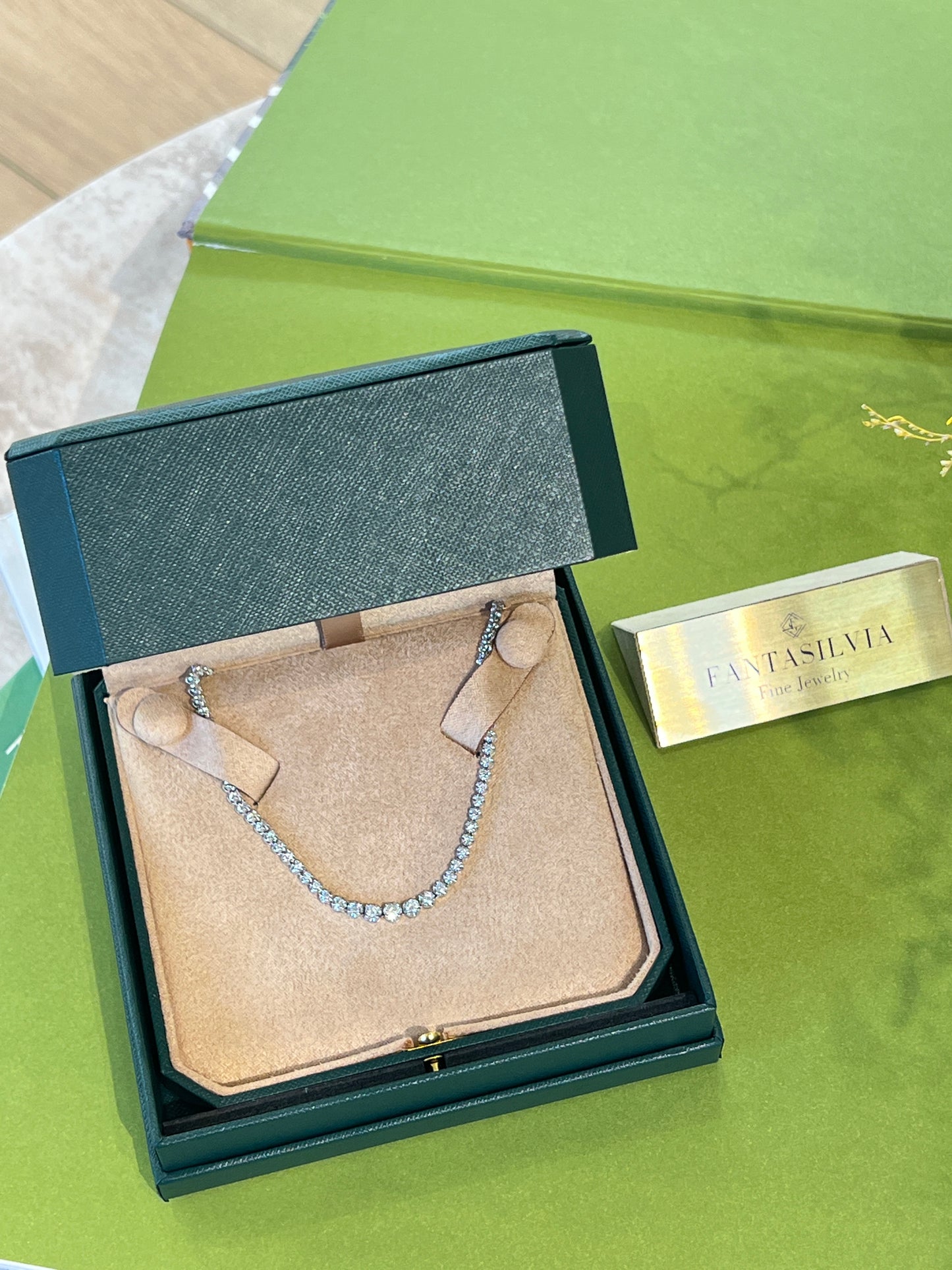 Platinum Diamond Tennis Necklace