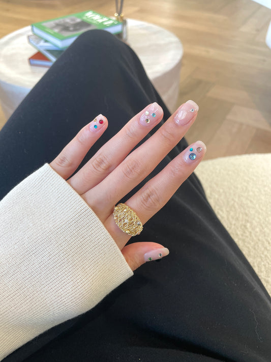 18K Crescent Woven Ring
