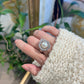 Aurora Crown South sea pearl ring Fantasilvia Jewelry