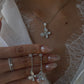18K Diamond Butterfly Drop Earrings Fantasilvia Jewelry