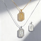 18K Tiny Steps Signet Pendant Fantasilvia Jewelry
