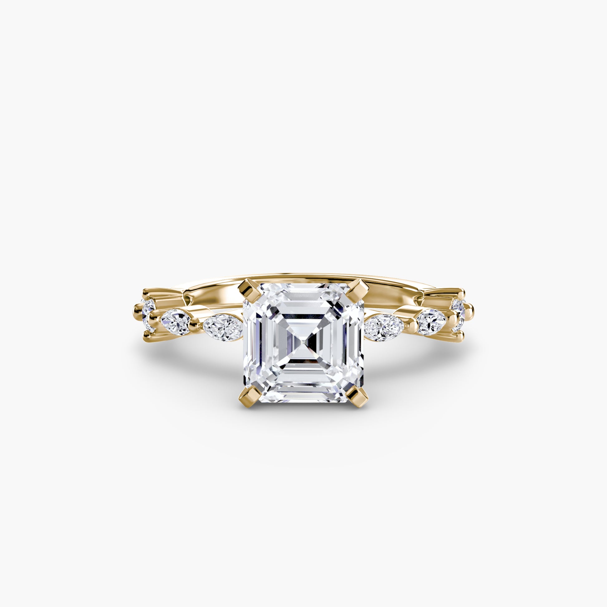 Solitaire with Eternity Pavé Fantasilvia Jewelry