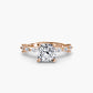 Solitaire with Eternity Pavé Fantasilvia Jewelry