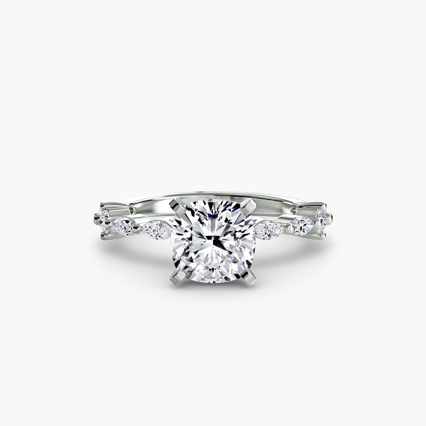 Solitaire with Eternity Pavé Fantasilvia Jewelry