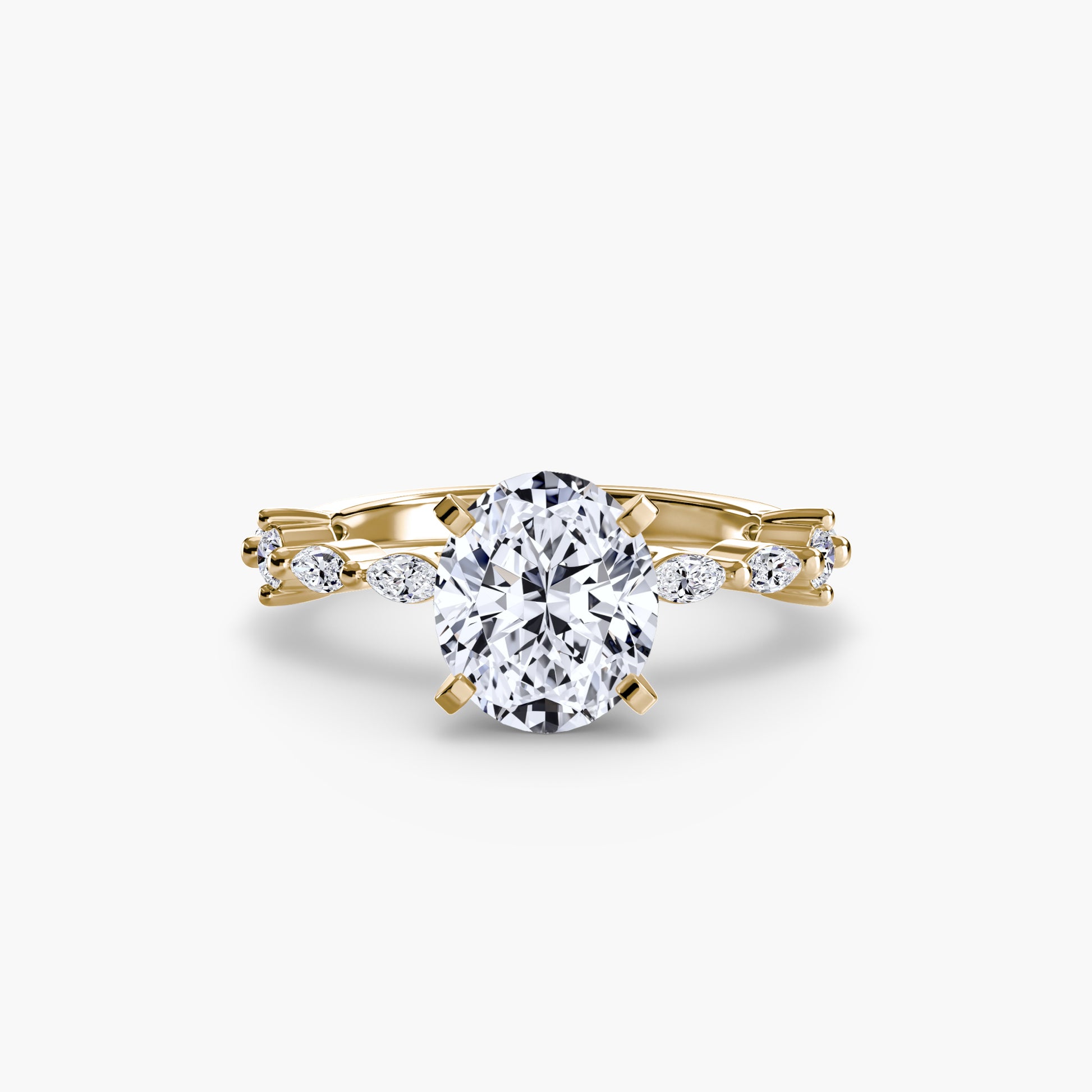 Solitaire with Eternity Pavé Fantasilvia Jewelry