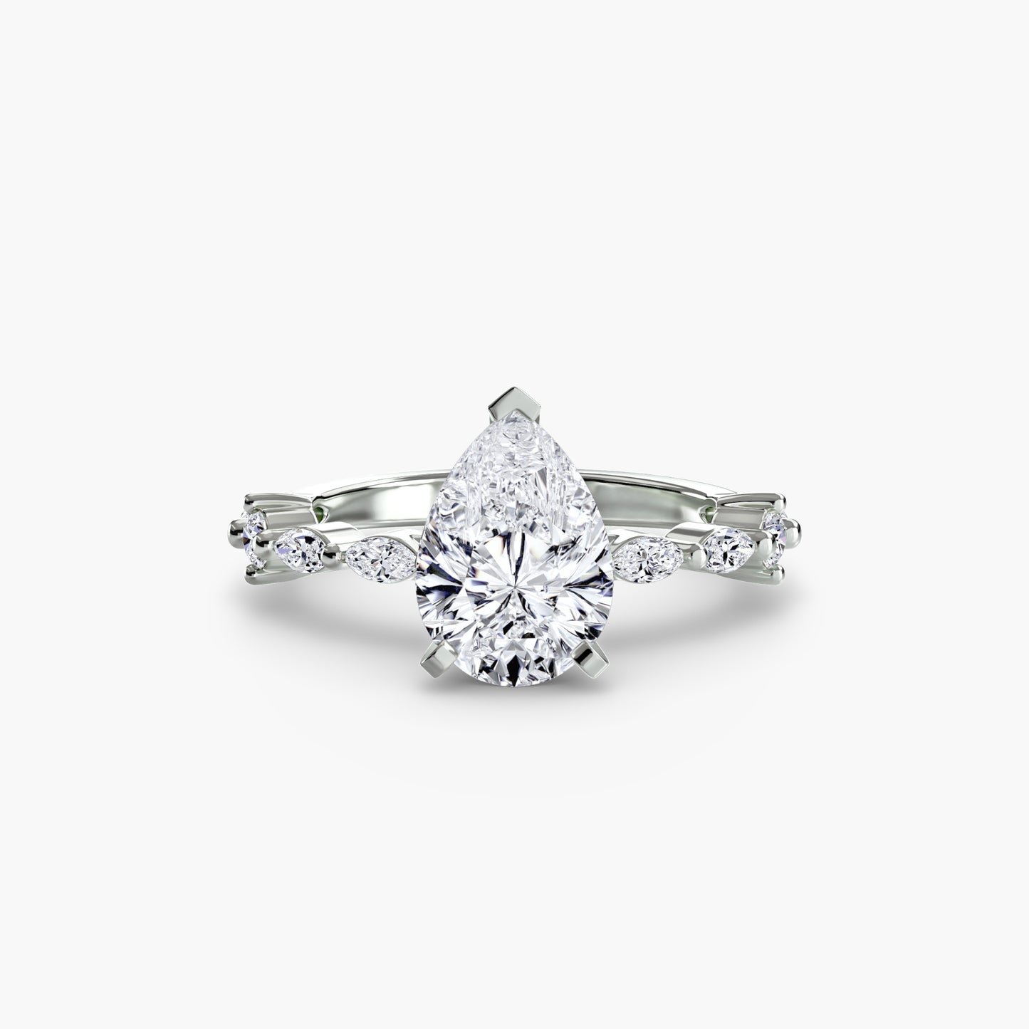 Solitaire with Eternity Pavé Fantasilvia Jewelry