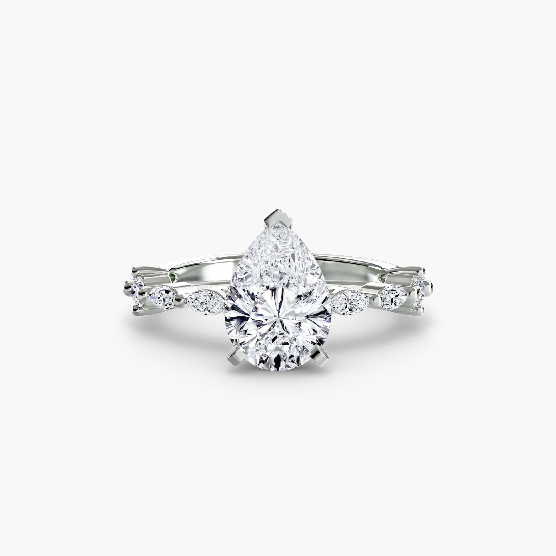 Solitaire with Eternity Pavé Fantasilvia Jewelry