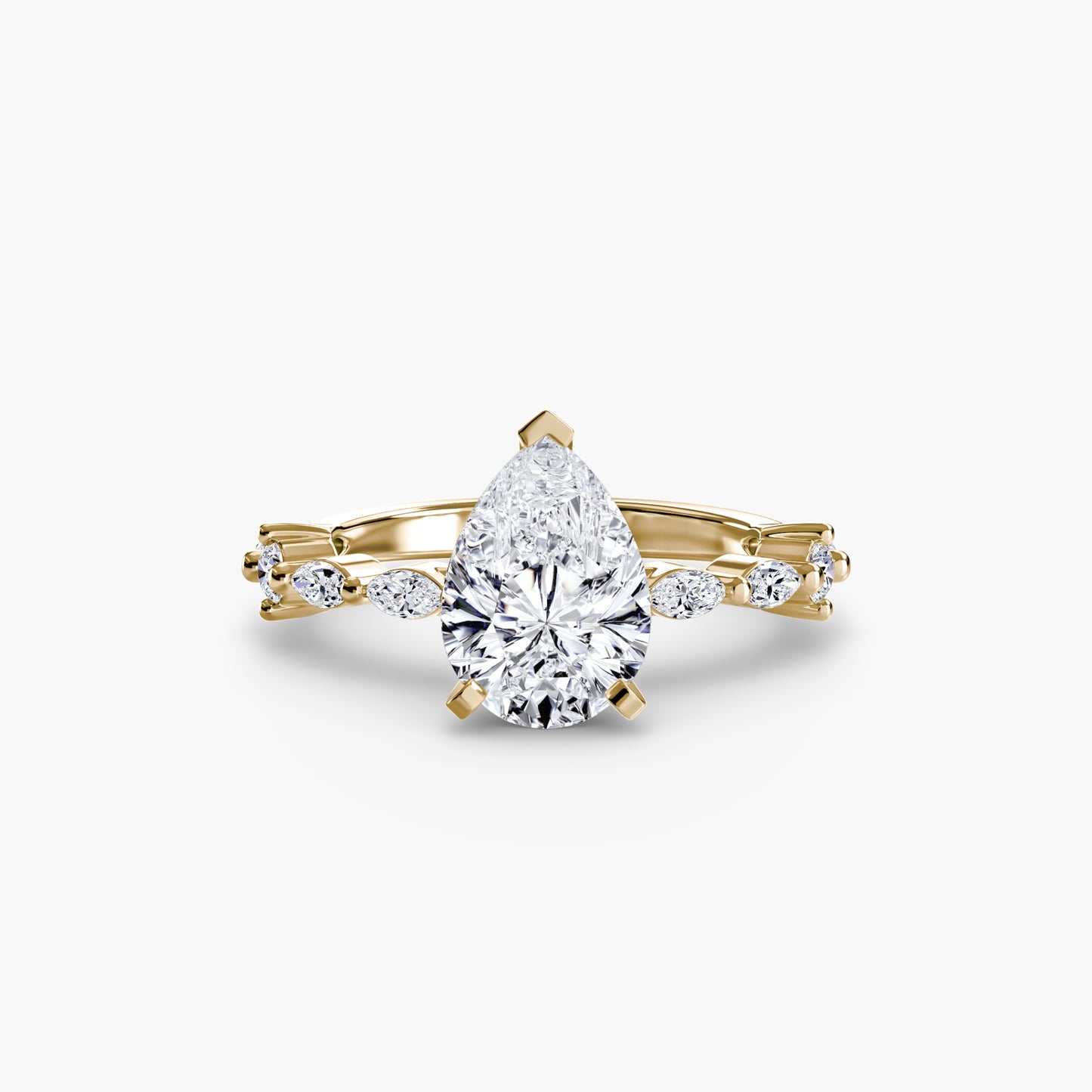 Solitaire with Eternity Pavé Fantasilvia Jewelry