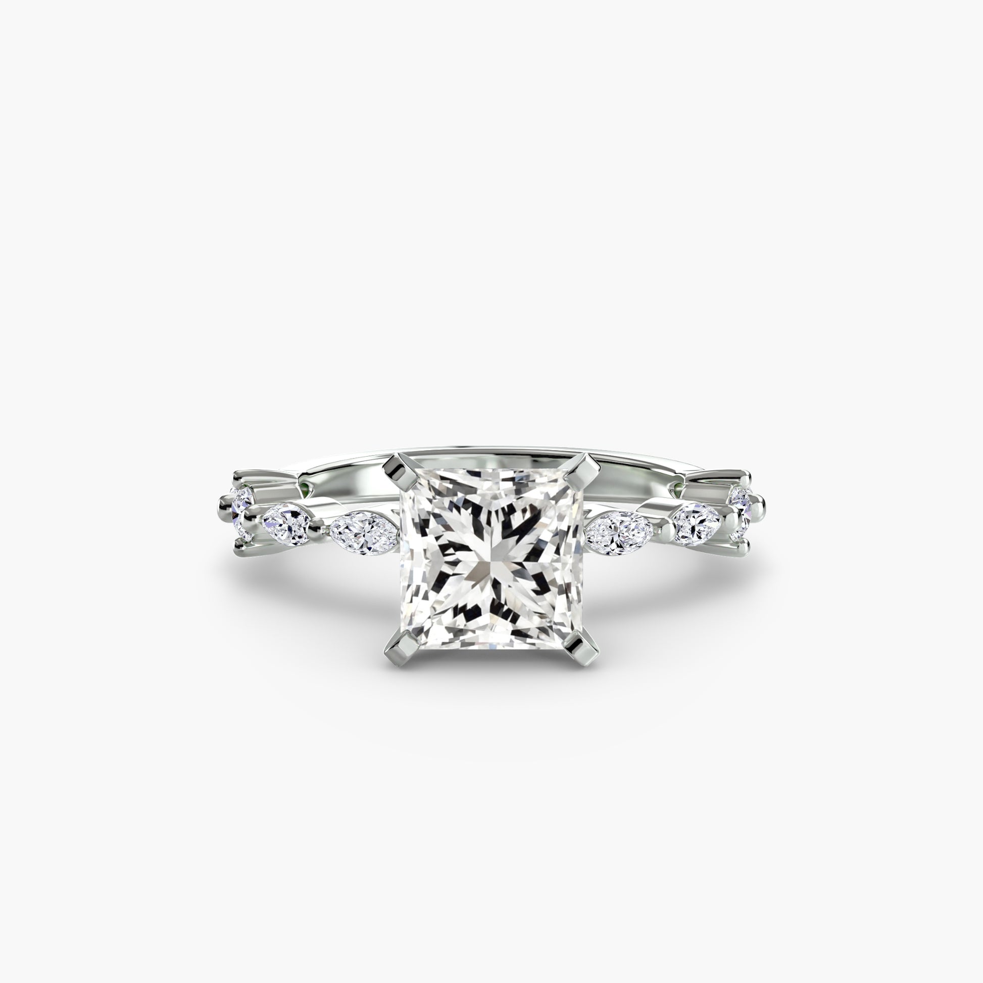 Solitaire with Eternity Pavé Fantasilvia Jewelry