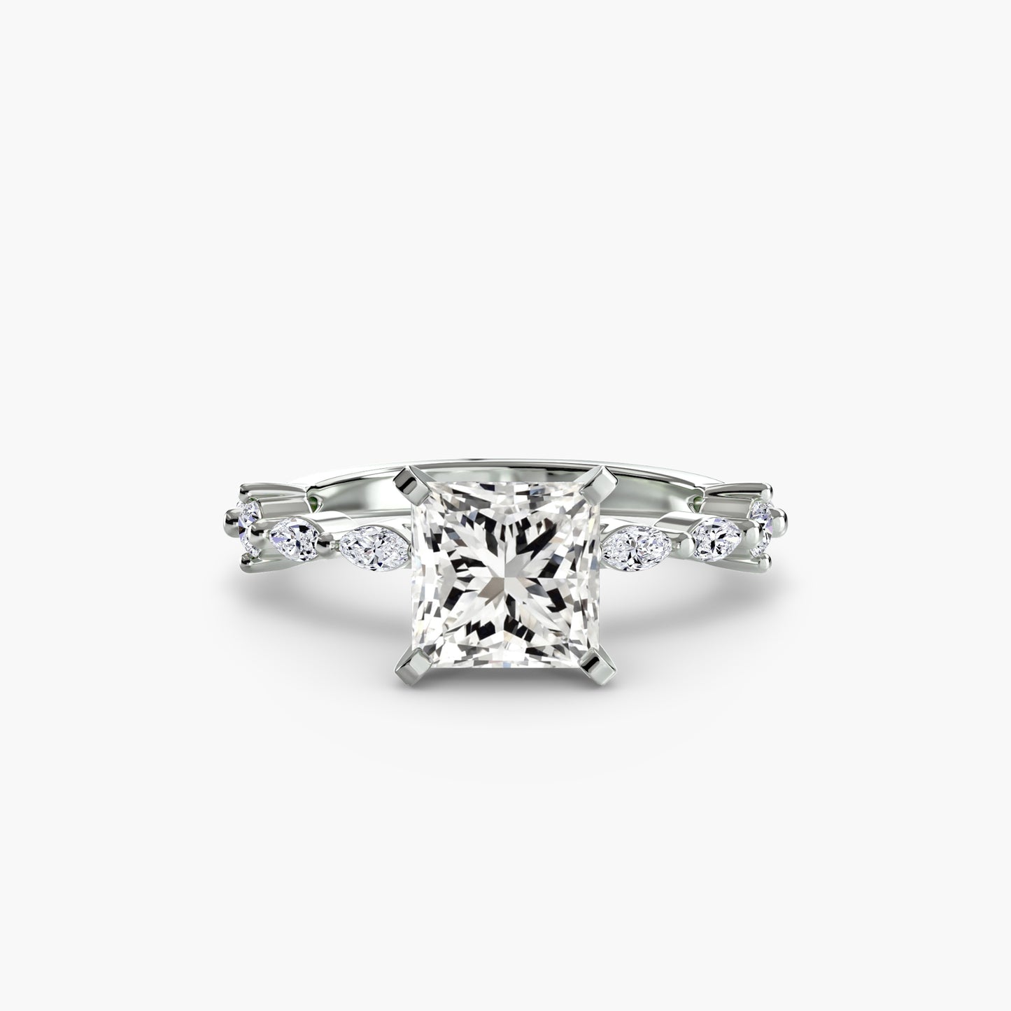 Solitaire with Eternity Pavé Fantasilvia Jewelry