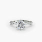 Solitaire with Eternity Pavé Fantasilvia Jewelry