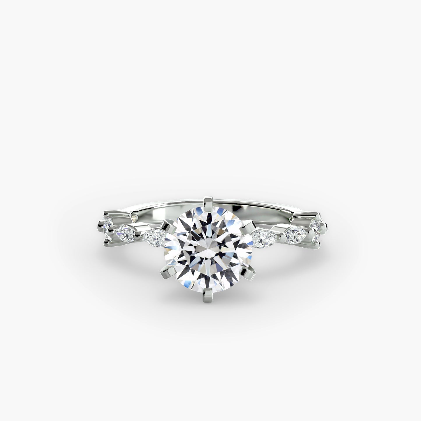 Solitaire with Eternity Pavé Fantasilvia Jewelry