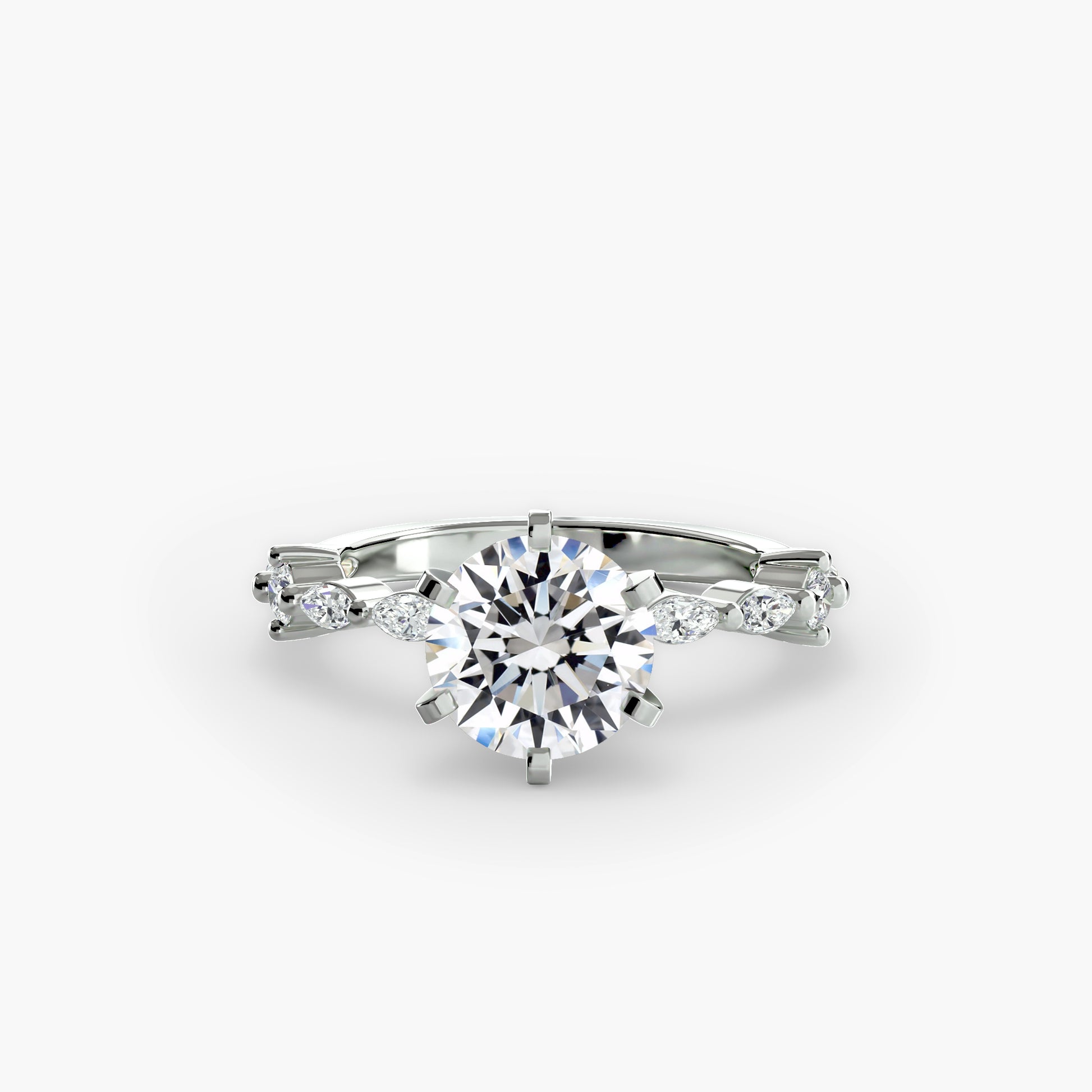 Solitaire with Eternity Pavé Fantasilvia Jewelry