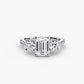 Three-Stone with Pavé Band Fantasilvia Jewelry