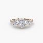 Three-Stone with Pavé Band Fantasilvia Jewelry