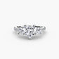 Three-Stone with Pavé Band Fantasilvia Jewelry