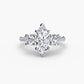 Three-Stone with Pavé Band Fantasilvia Jewelry