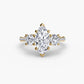 Three-Stone with Pavé Band Fantasilvia Jewelry