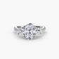 Three-Stone with Pavé Band Fantasilvia Jewelry