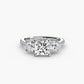 Three-Stone with Pavé Band Fantasilvia Jewelry