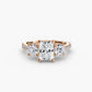 Three-Stone with Pavé Band Fantasilvia Jewelry