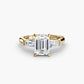 The Classic Three-Stone Ring (Baguette Side Stones) Fantasilvia Jewelry