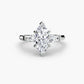 The Classic Three-Stone Ring (Baguette Side Stones) Fantasilvia Jewelry