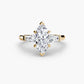 The Classic Three-Stone Ring (Baguette Side Stones) Fantasilvia Jewelry