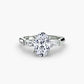 The Classic Three-Stone Ring (Baguette Side Stones) Fantasilvia Jewelry