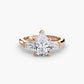 The Classic Three-Stone Ring (Baguette Side Stones) Fantasilvia Jewelry