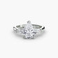 The Classic Three-Stone Ring (Baguette Side Stones) Fantasilvia Jewelry
