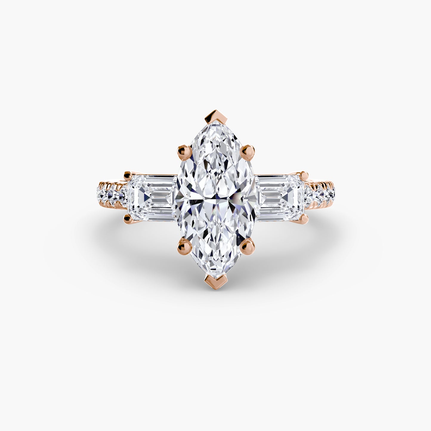 The Dazzling Trilogy Ring Fantasilvia Jewelry