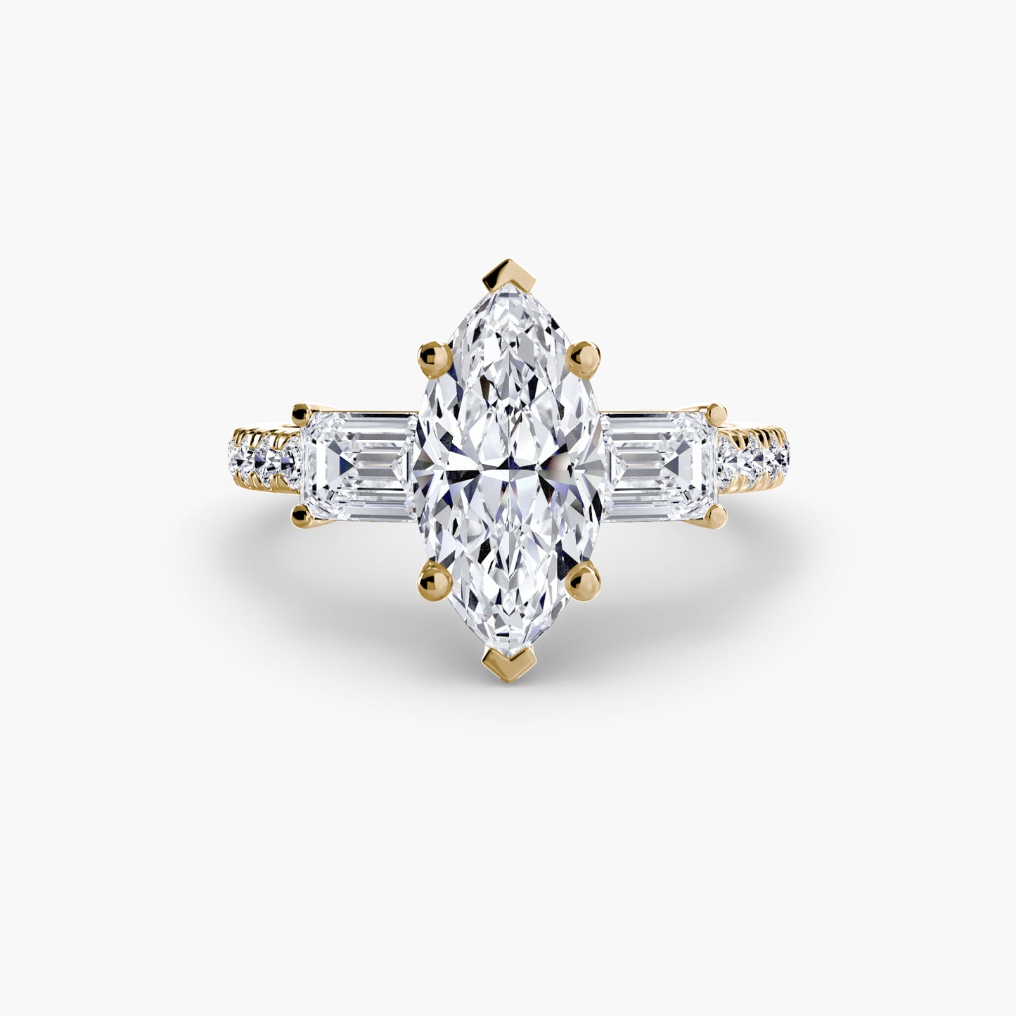 The Dazzling Trilogy Ring Fantasilvia Jewelry