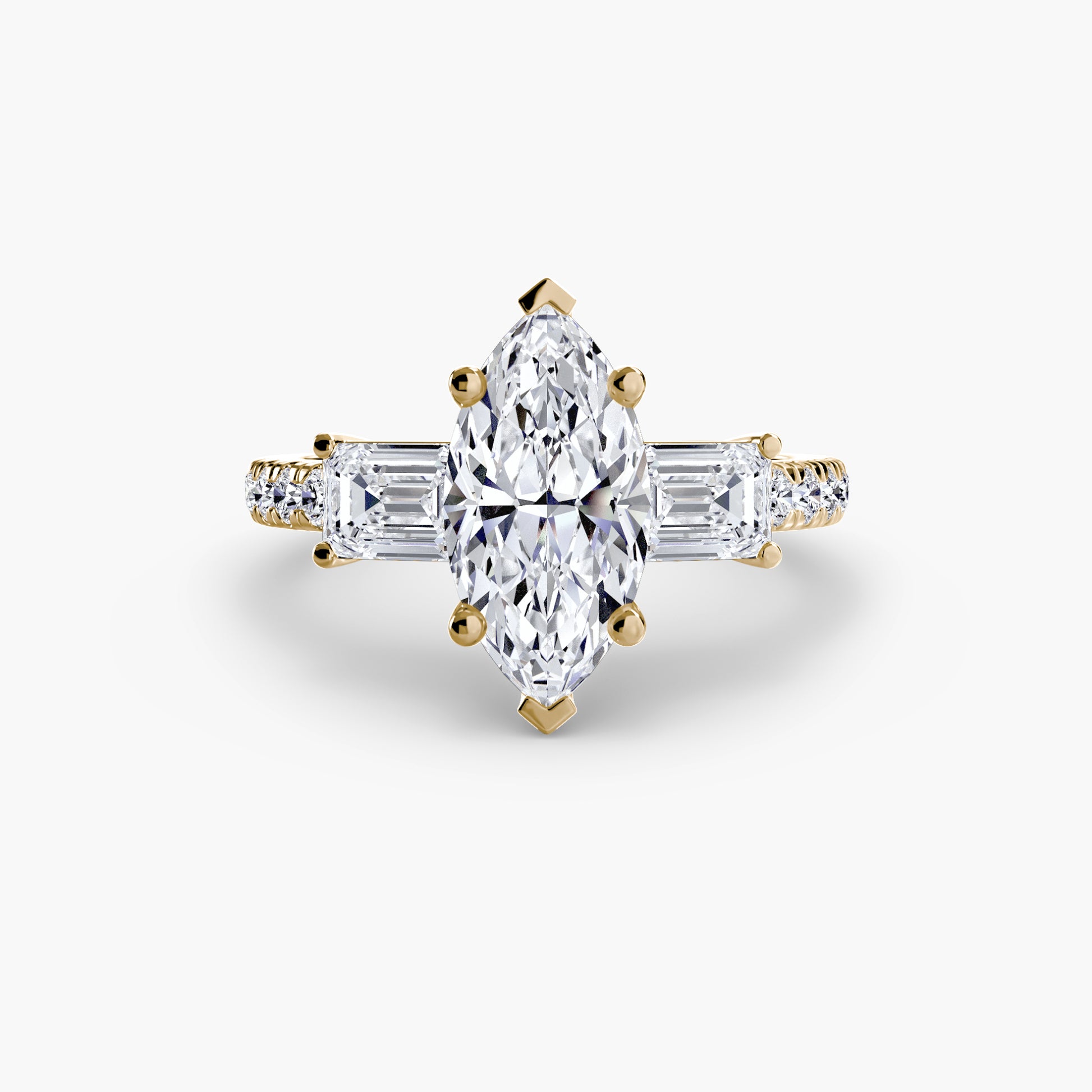 The Dazzling Trilogy Ring Fantasilvia Jewelry