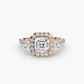 The Dazzling Halo Ring Fantasilvia Jewelry