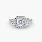 The Dazzling Halo Ring Fantasilvia Jewelry