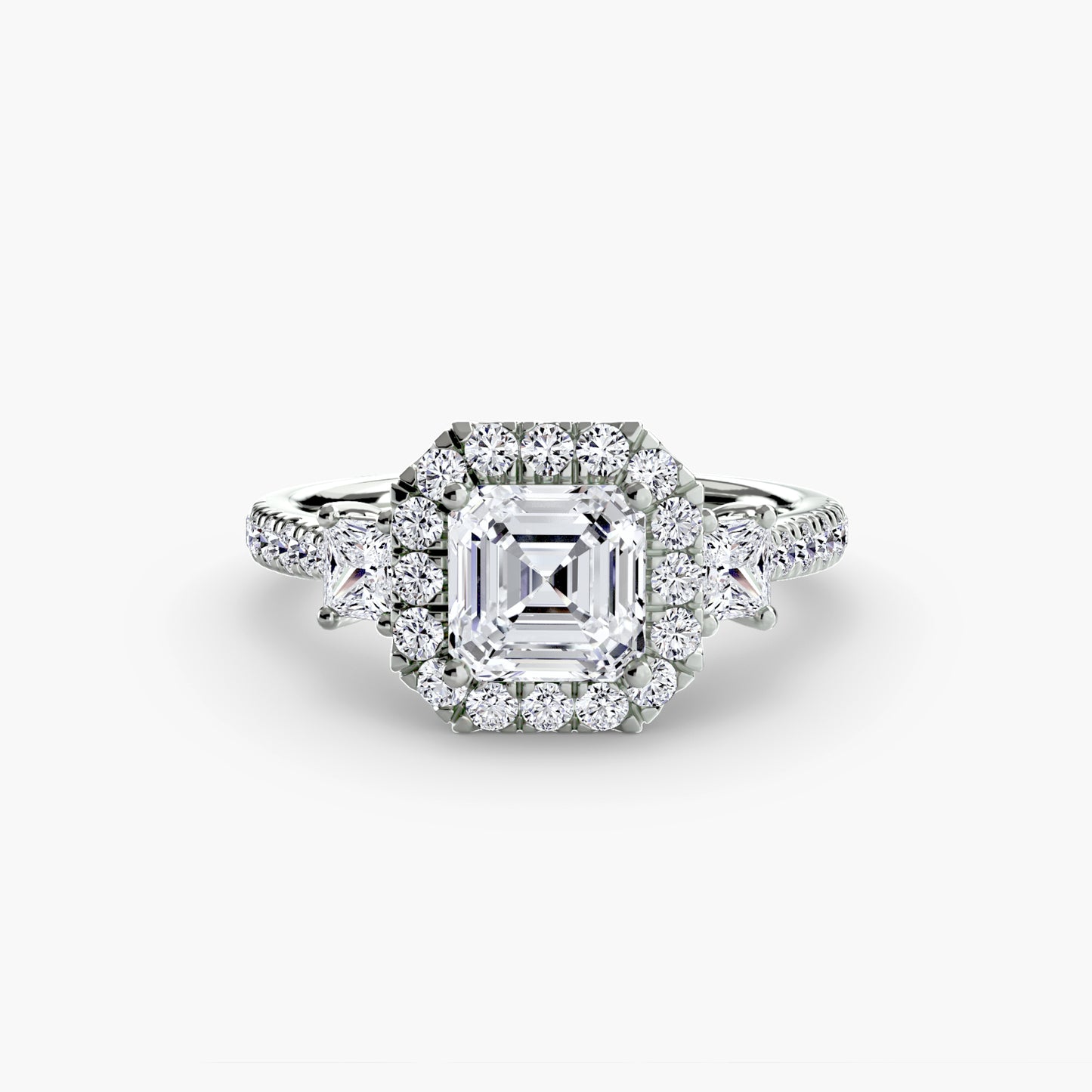 The Dazzling Halo Ring Fantasilvia Jewelry