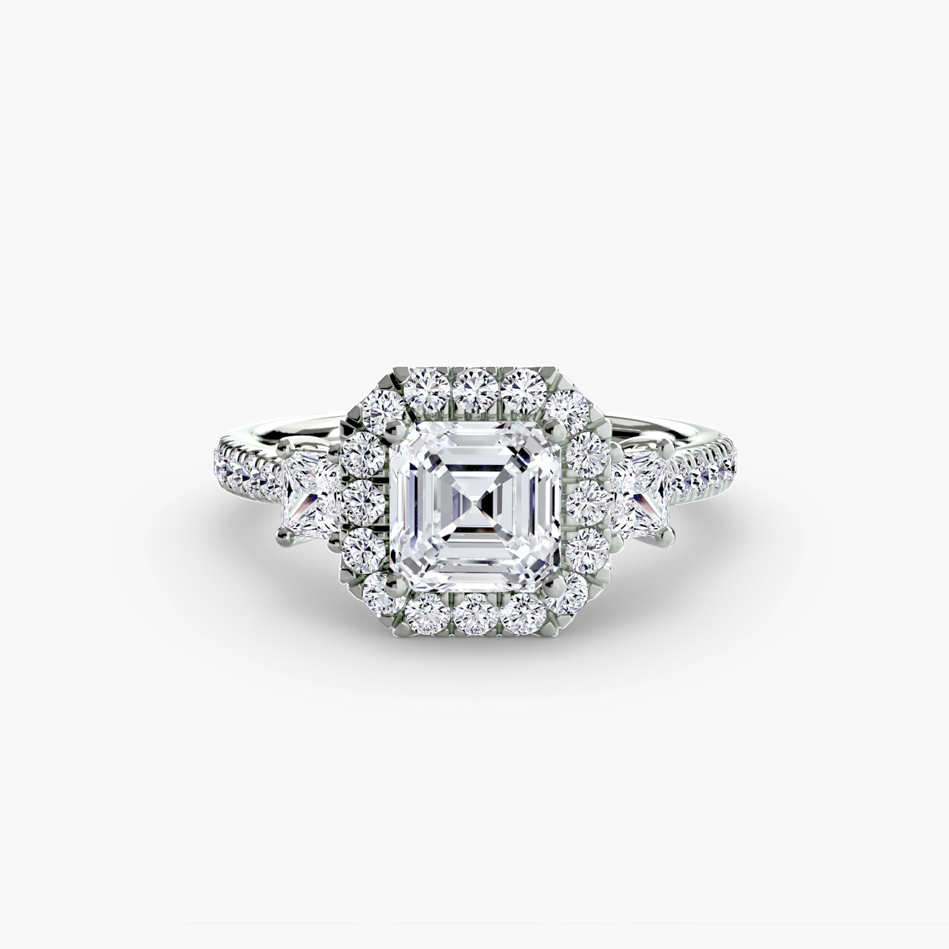 The Dazzling Halo Ring Fantasilvia Jewelry